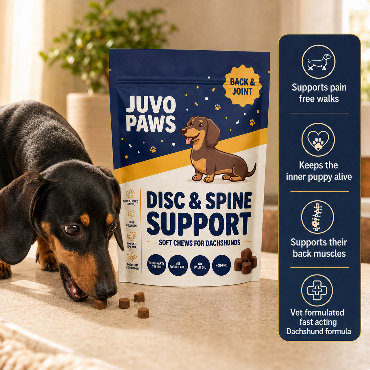 JuvoPaws Daily Back-Care Chew